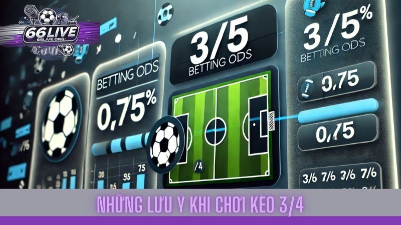 Kèo 3/4 là gì? Hướng dẫn cách chơi và phân tích kèo 3/4