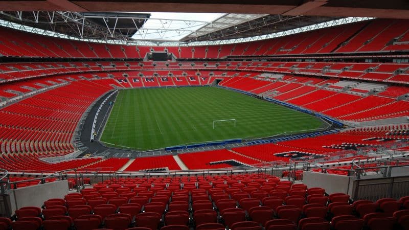 Thắng cảnh bên trong của sân vận động Wembley Stadium